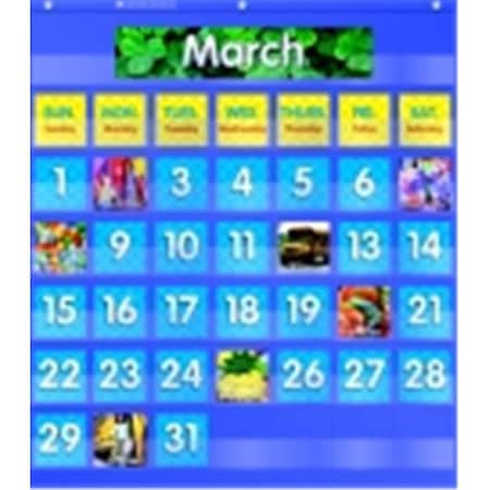 Scholastic Scholastic Monthly Calendar Pocket Chart 1462461